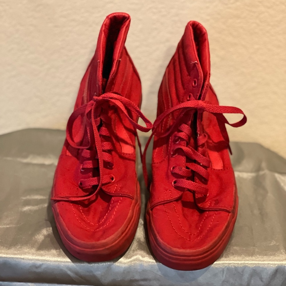 Vans Bold Red Skate Shoes